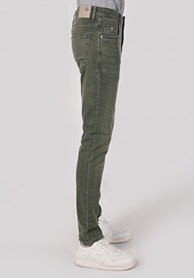 Image de 044 Karl Pantalon Bleu   En  Straight Fit Homme