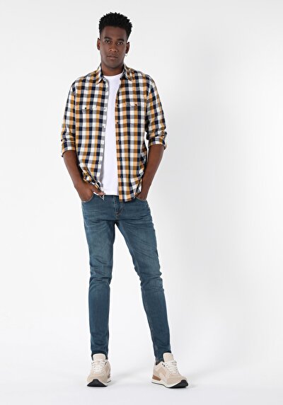 Image de Chemise À Manches Longues Safran Slim Fit Homme