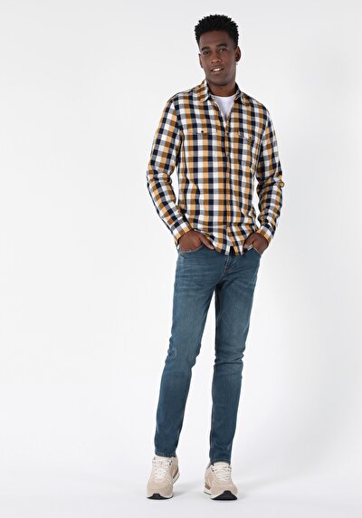 Image de Chemise À Manches Longues Safran Slim Fit Homme