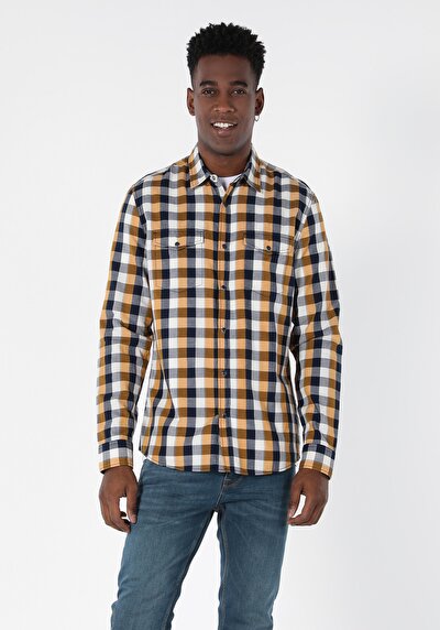 Image de Chemise À Manches Longues Safran Slim Fit   Homme
