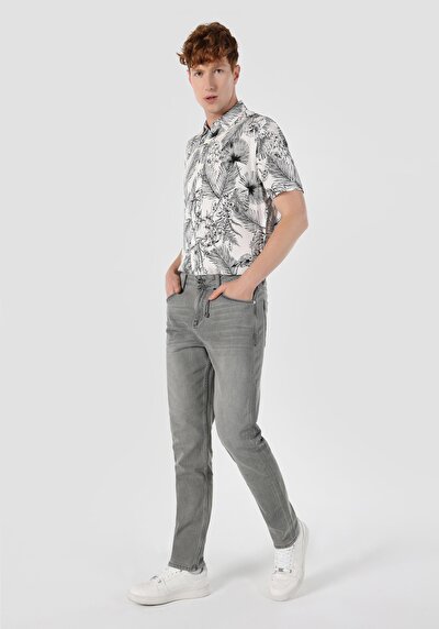 Image de 067 Jack Pantalon Gris   En  Regular Fit Homme
