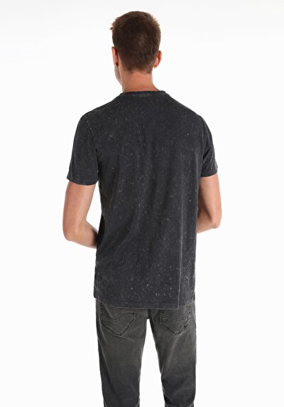 Image de T-shirt À Manches Courtes Anthracite Regular Fit Homme