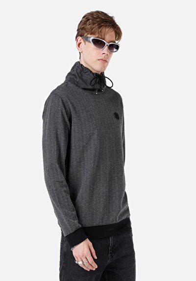 Image de T-shirt À Manches Longues Noir Regular Fit  Homme