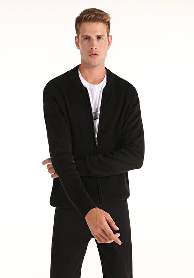 Image de Cardigan Tricot Noir Regular Fit Homme