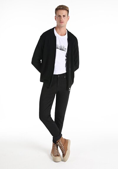 Image de Cardigan Tricot Noir Regular Fit Homme