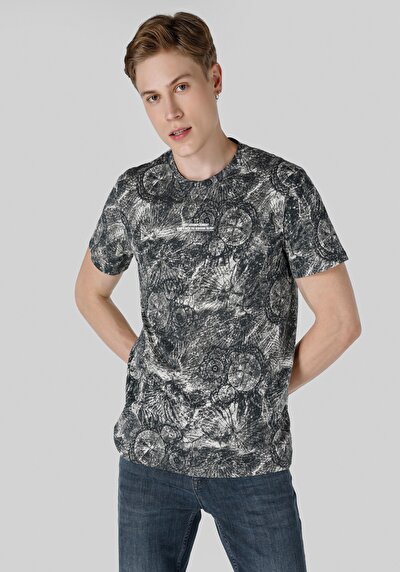 Image de T-shirt À Manches Courtes Gris Regular Fit  Homme