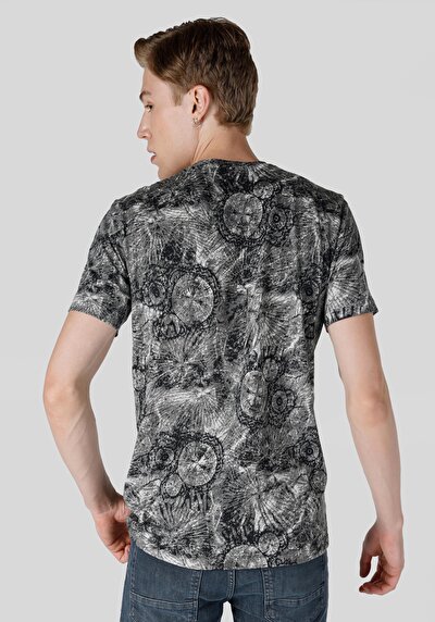 Image de T-shirt À Manches Courtes Gris Regular Fit  Homme