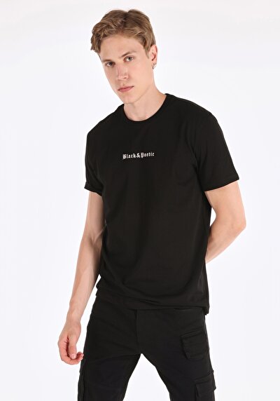 Image de T-shirt À Manches Courtes Noir Regular Fit  Homme