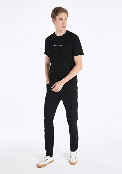 Image de T-shirt À Manches Courtes Noir Regular Fit Homme