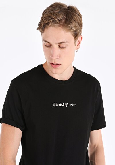 Image de T-shirt À Manches Courtes Noir Regular Fit Homme