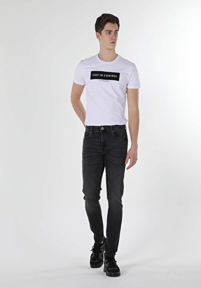 Image de 041 Danny Pantalon Noir Slim Leg En Slim Fit Homme