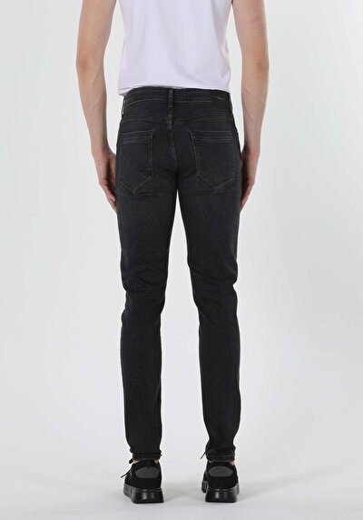 Image de 041 Danny Pantalon Noir Slim Leg En Slim Fit Homme