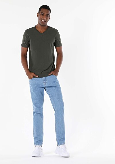 Image de T-shirt À Manches Courtes Vert Classic Fit  Homme