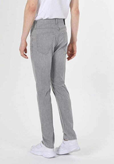 Image de 044 Karl Pantalon Gris Straight Leg En Straight Fit Homme