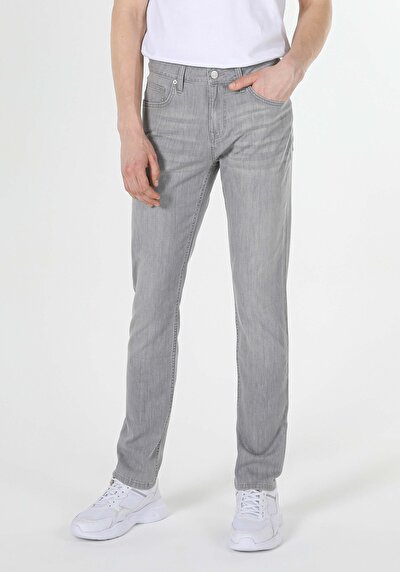 Image de 044 Karl Pantalon Gris Straight Leg En Straight Fit Homme