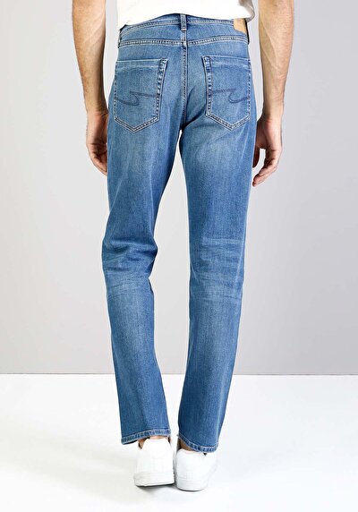 Image de 045 David Pantalon Denim Bootcut Medium Rise En Regular Fit Homme