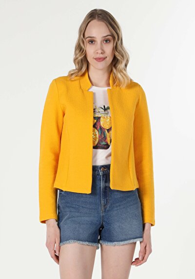 Image de Veste De Blazer Jaune Regular Fit   Femme