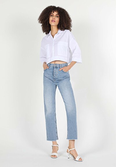 Image de Chemise À Manches Longues Blanc Regular Fit   Femme