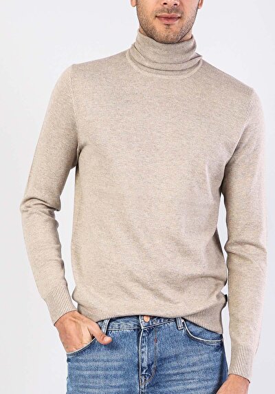 Image de Pull Beige Slim Fit   Homme