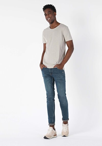 Image de T-shirt À Manches Courtes Beige Classic Fit  Homme