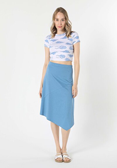 Image de Jupe Bleu Regular Fit    Femme