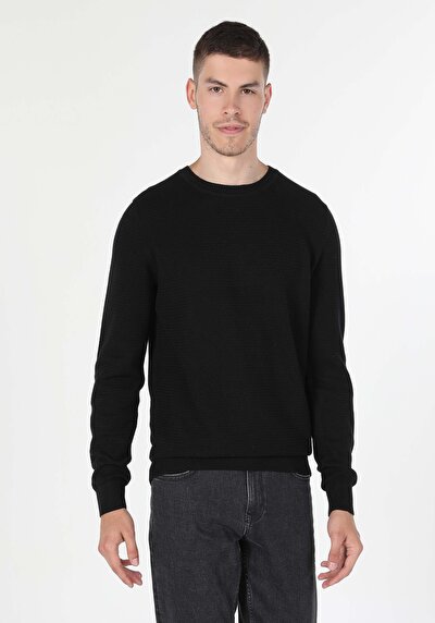 Image de Pull Noir Regular Fit Homme