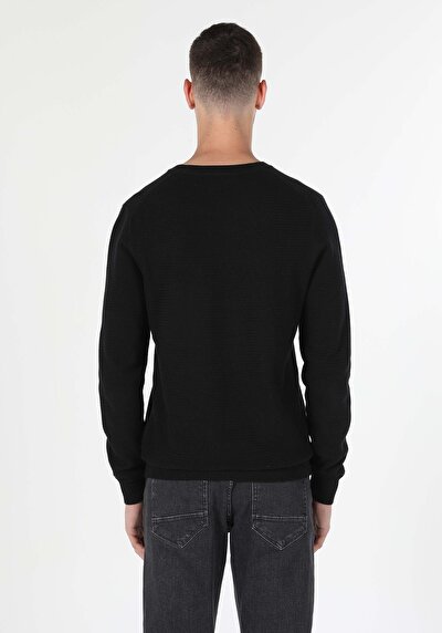 Image de Pull Noir Regular Fit   Homme