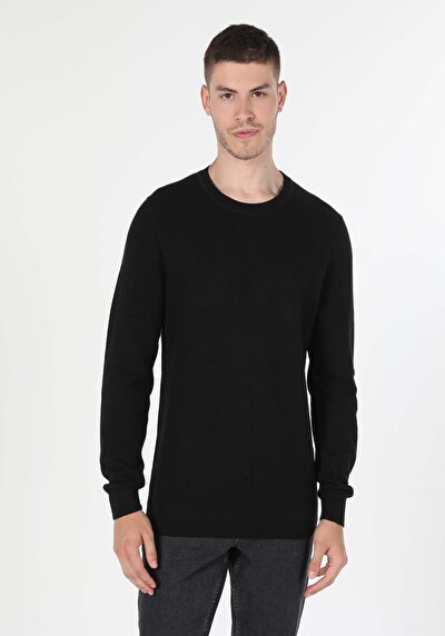 Image de Pull Noir Regular Fit Homme