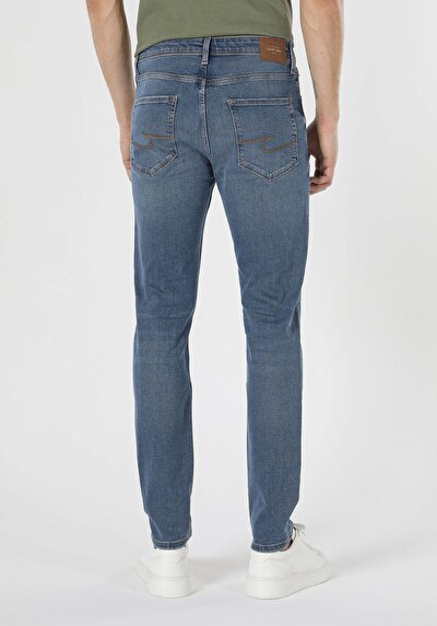 Image de 035 Ryan Pantalon Bleu Slim Leg En Skinny Fit Homme