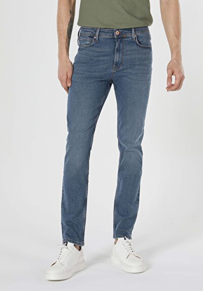 Image de 035 Ryan Pantalon Bleu Slim Leg En Skinny Fit Homme