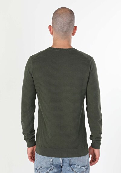 Image de Pull Kaki Regular Fit   Homme