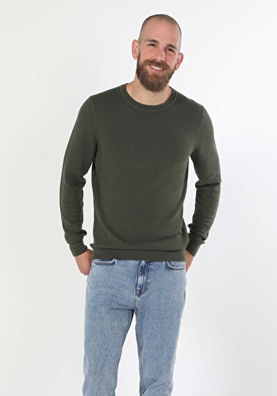 Image de Pull Kaki Regular Fit   Homme