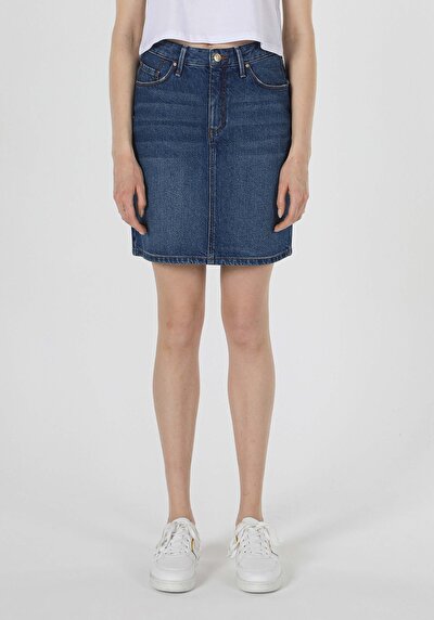 Image de Jupe Bleu Slim Fit    Femme