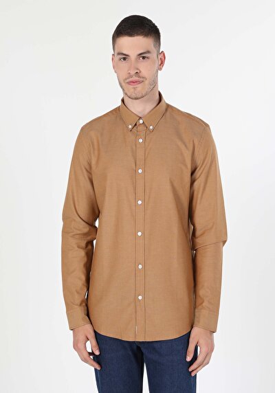 Image de Chemise À Manches Longues Safran Slim Fit   Homme