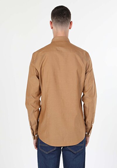 Image de Chemise À Manches Longues Safran Slim Fit   Homme
