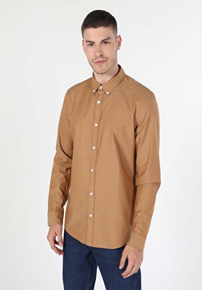 Image de Chemise À Manches Longues Safran Slim Fit Homme