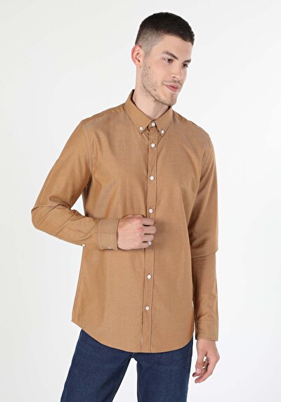 Image de Chemise À Manches Longues Safran Slim Fit   Homme