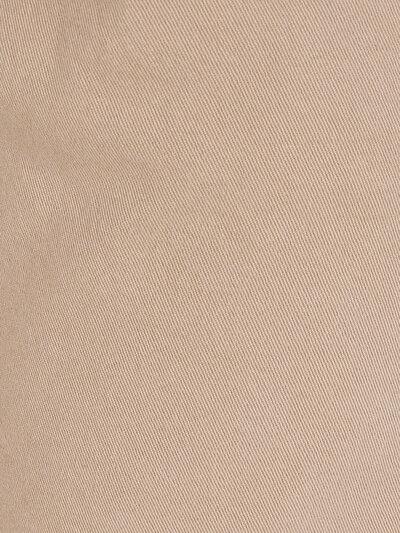 Afficher les détails de Pantalon Beige Straight Leg Medium Rise En Gabardine Slim Fit Homme