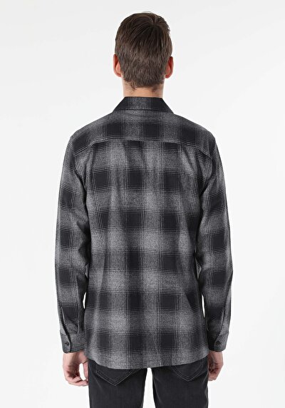 Image de Chemise À Manches Longues Noir    Homme