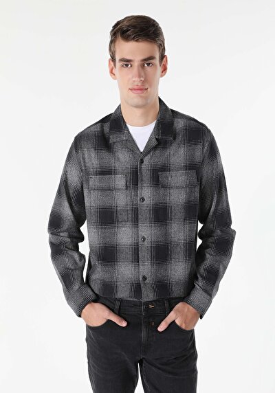 Image de Chemise À Manches Longues Noir    Homme