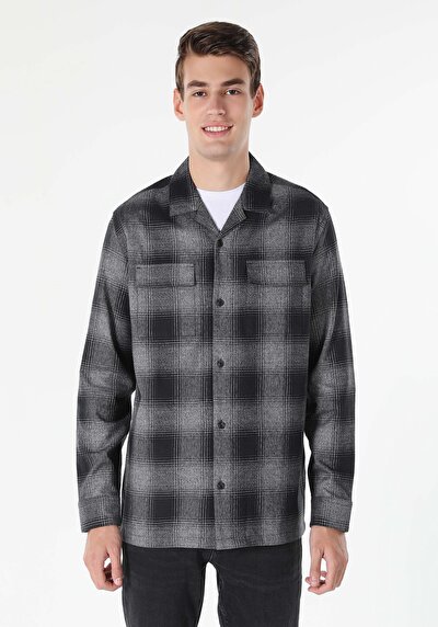 Image de Chemise À Manches Longues Noir    Homme