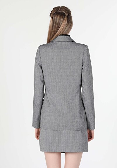 Image de Veste De Blazer Gris Regular Fit   Femme
