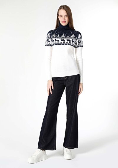Image de Pull Blanc Slim Fit Femme