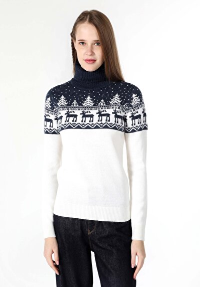 Image de Pull Blanc Slim Fit   Femme