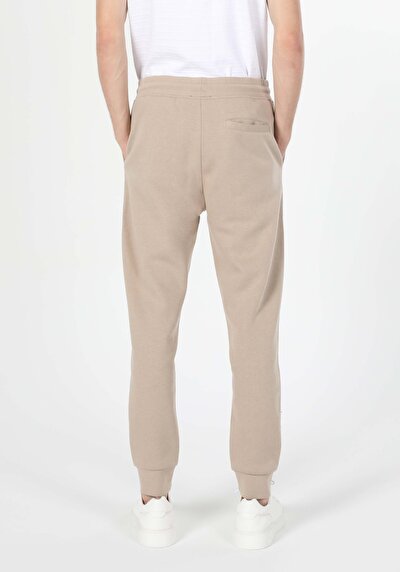 Image de Pantalon De Survêtement Beige Slim Fit Homme