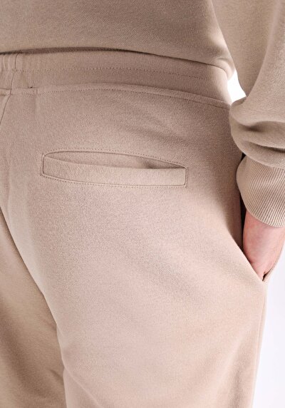 Afficher les détails de Pantalon De Survêtement Beige Slim Fit Homme