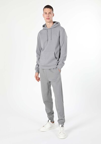 Afficher les détails de Pantalon De Survêtement Gris Slim Fit Homme