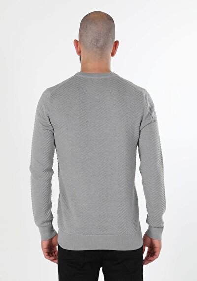 Image de Pull Gris Regular Fit   Homme