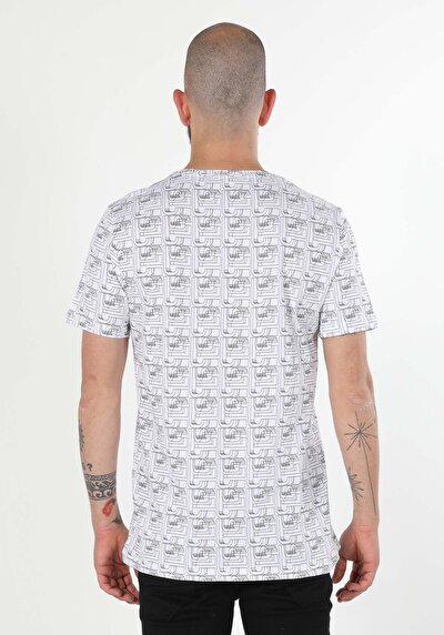 Image de T-shirt À Manches Courtes Blanc Regular Fit Homme