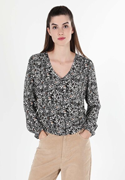Image de Chemise À Manches Courtes Marine   Femme
